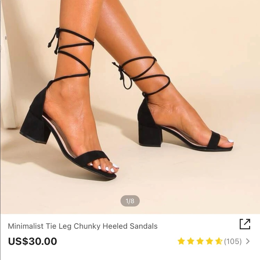 Wide chunky heeled Sandals